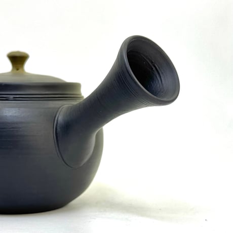 片山白山 Hakusan Katayama 緑泥 窯変 急須　ST1053