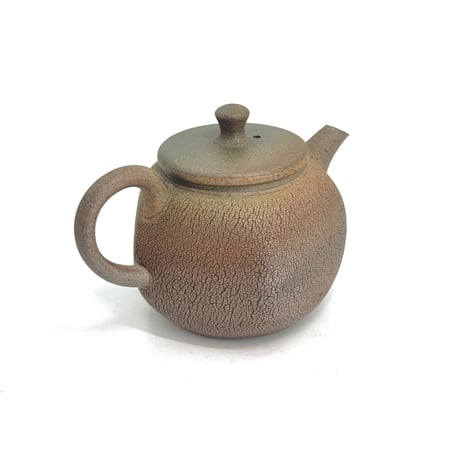甚秋  伊藤成二  Jinshu  Seiji Ito  窯変 嵐絞り茶壺　ST1072