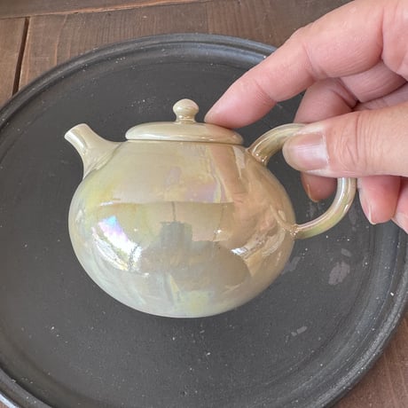 都築豊 Yutaka Tsuzuki 艶急須 後手 黄玉（トパーズ）ST0594