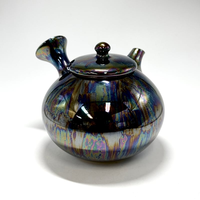 美品 希少 未使用 天然ぎょく彫刻急須 美品 希少 未使用 天然