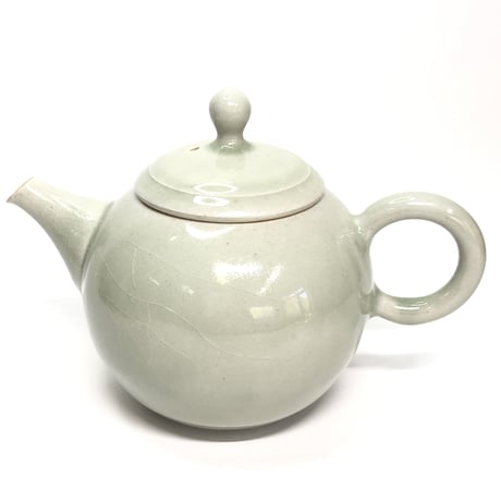 千葉光広 Mitsuhiro Chiba 灰釉 印籠蓋 後手急須　ST0123