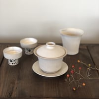 甚秋  伊藤成二  Jinshu  Seiji Ito  白 蓋碗  L　ST0447