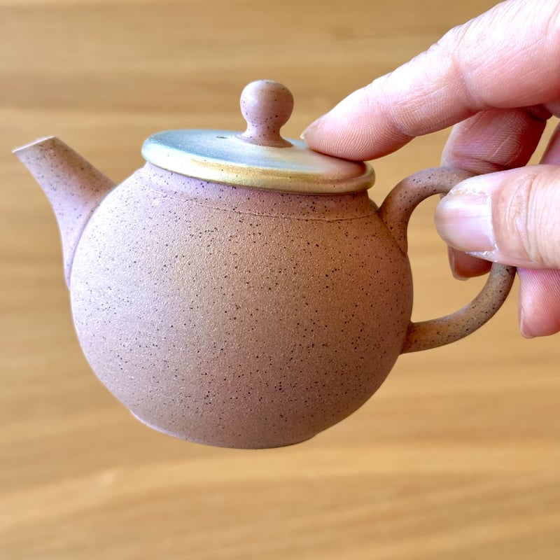 甚秋 伊藤成二 Jinshu Seiji Ito 桜色 銀蓋 後手急須 ST0660