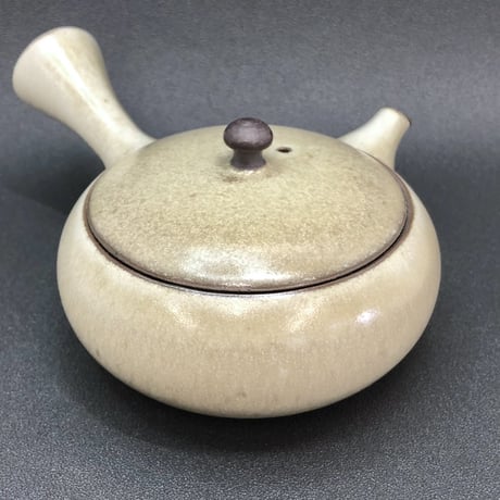 千葉光広 Mitsuhiro Chiba チタン釉  平丸急須　ST0551