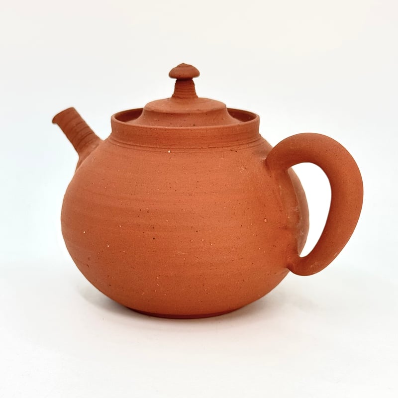 山田想 So Yamada 朱泥 後手急須 木箱入 ST1016 | TOKONAME