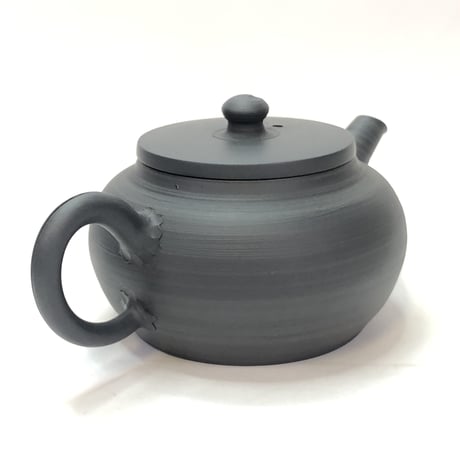 伊藤雅風 Gafu Ito 黒マット 印籠蓋 後手急須　ST0166