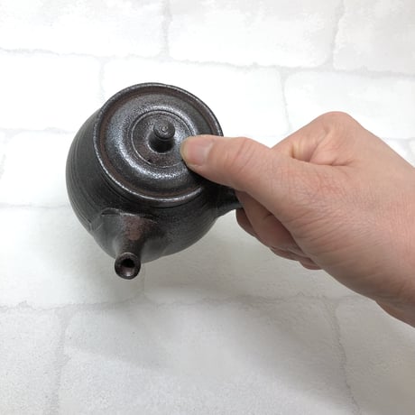 北條 Hokujo 黒窯変 茶注　ST0442