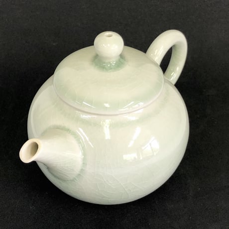 千葉光広 Mitsuhiro Chiba 灰釉 印籠蓋 後手急須　ST0189