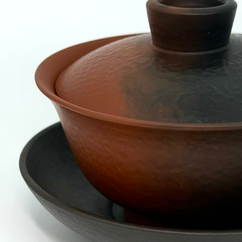 村田益規 Yoshiki Murata 窯変 蓋碗 皿付 ST0790 | TOKONAME