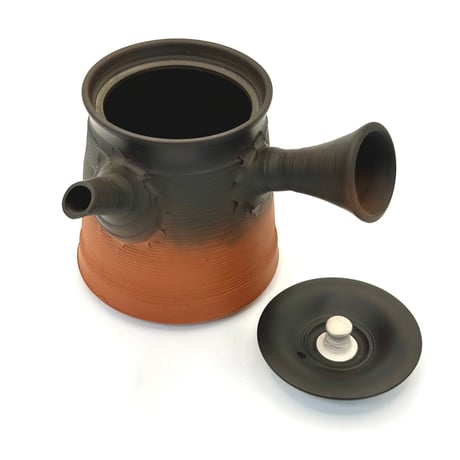 村越風月 Fugetsu Murakoshi 糸目窯変茶注 木箱入　ST0731
