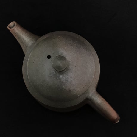 千葉光広 Mitsuhiro Chiba 窯変 筒形 印籠蓋 後手急須　ST0516