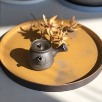 伊藤雅風 Gafu Ito 黒泥 糸目 急須 　ST0333