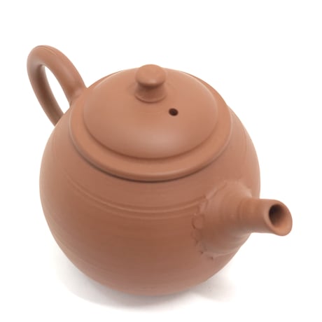 伊藤雅風 Gafu Ito 朱泥 印籠蓋 茶銚　ST0317