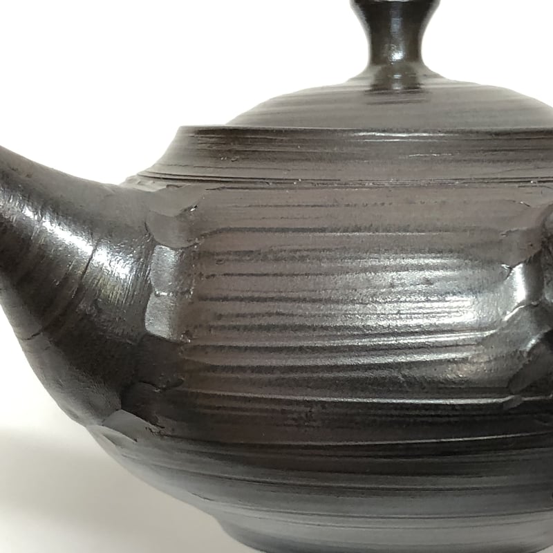 吉川雪堂 Setsudo Yoshikawa 窯変 筋挽き 急須 ST0111 | TOKON