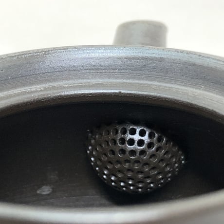 伊藤雅風 Gafu Ito 黒泥 波文様 急須　ST0262