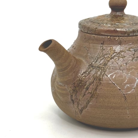 村越風月 Fugetsu Murakoshi 藻掛け茶銚 木箱入　ST0855