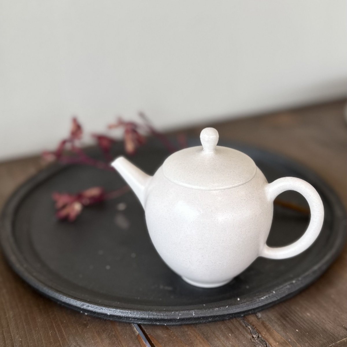 前川淳蔵 Junzo Maekawa 白 後手急須 ST0609 | TOKONAME ISO