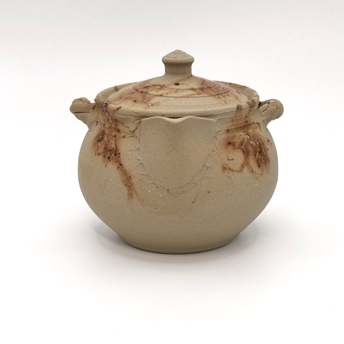 谷川仁 Hitoshi Tanikawa 白泥藻掛け 宝瓶 ST0850 | TOKONAM