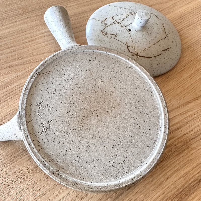 甚秋 伊藤成二 Jinshu Seiji Ito 白 藻掛け 極平急須 M ST0