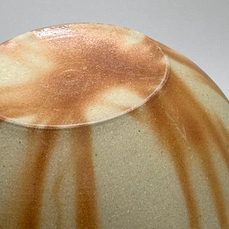 水野陽景 Yokei Mizuno  白泥焼締 火襷 カメ茶注　ST0896