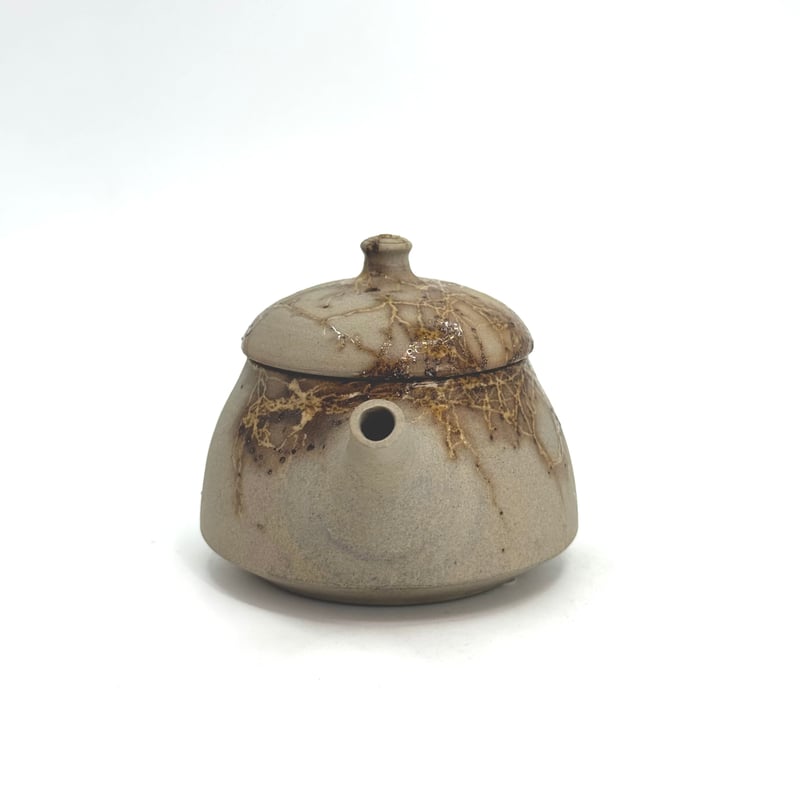 谷川仁 Hitoshi Tanikawa 炭化藻掛け 後手 急須 ST0978 | TOKON