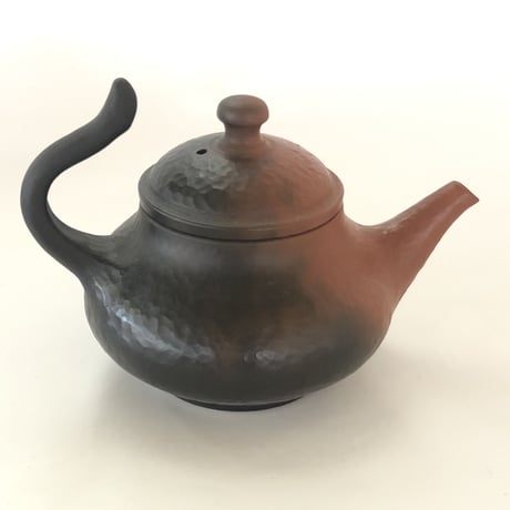 村田益規Yoshiki Murata  窯変 タタキ 印籠蓋 後手急須　ST0035