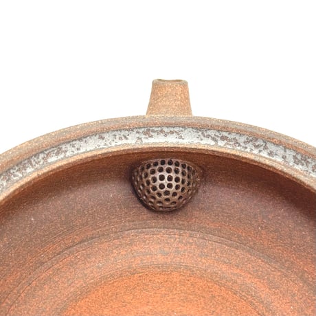 小北條 Kohokujo 焼締 珠型 平急須　ST1070