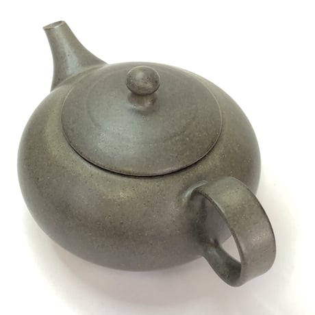 千葉光広 Mitsuhiro Chiba 黒灰 印籠蓋 後手急須　ST0190