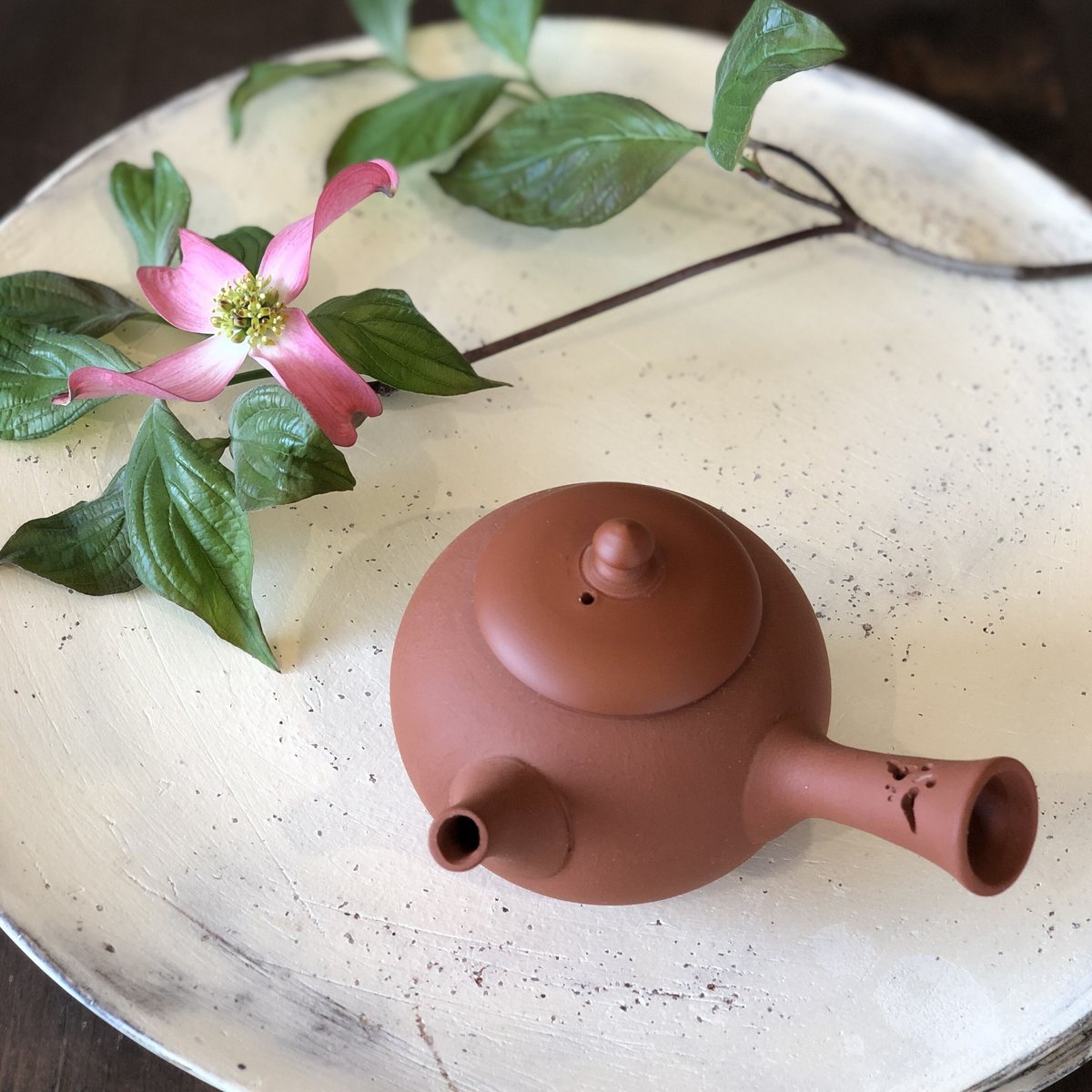 竹製堆朱根締め漢詩文キセル筒タバコ入73g 東Y6-0410②トヒサ