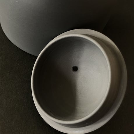 伊藤雅風 Gafu Ito 黒マット 印籠蓋 後手急須　ST0082