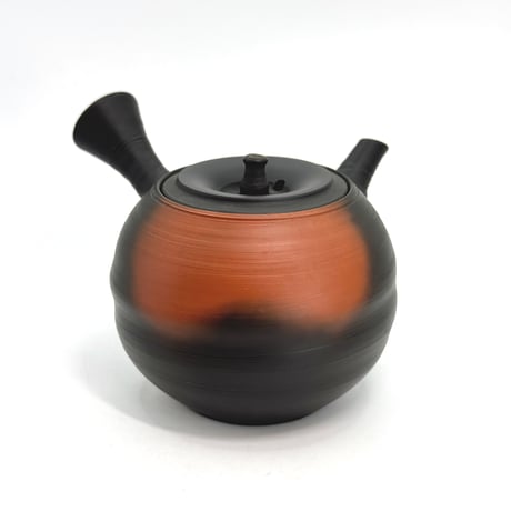 村越風月 Fugetsu Murakoshi 窯変茶注 丸型 木箱入　ST1156