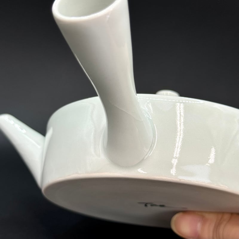 急須台  染附   唐子204 昭阿弥 染付花鳥急須 急須 横手急須 - Sazen Tea