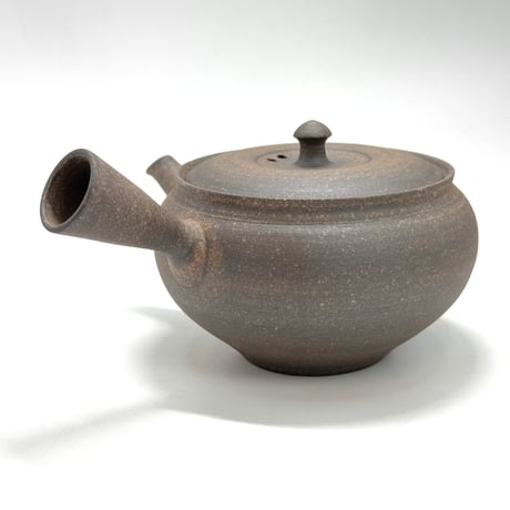 水野陽景 Yokei Mizuno  焼締梨皮手 袋鉄鉢 小茶注 　ST0905