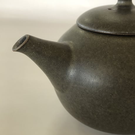 千葉光広 Mitsuhiro Chiba 黒 印籠蓋 後手急須　ST0027