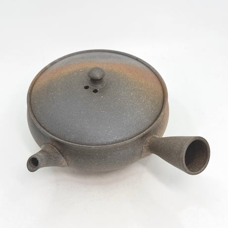 水野陽景 Yokei Mizuno  窯変焼締 平袋型小茶注　ST1128