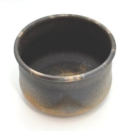 水野陽景 Yokei Mizuno  窯変 焼締 緋襷 煎茶建水　ST1171