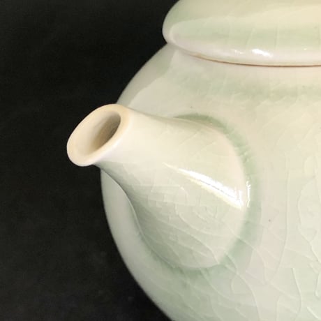 千葉光広 Mitsuhiro Chiba 灰釉 印籠蓋 後手急須　ST0189