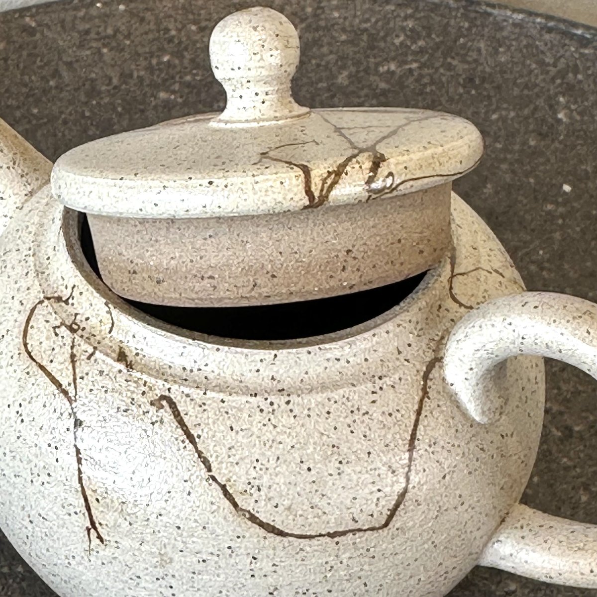 喜仙造 束蓋置 海老香合 二点セット / 茶事 茶道具 茶器/茶道具 水指（水差し）】 高取焼き 丸 一重口 高取八仙作