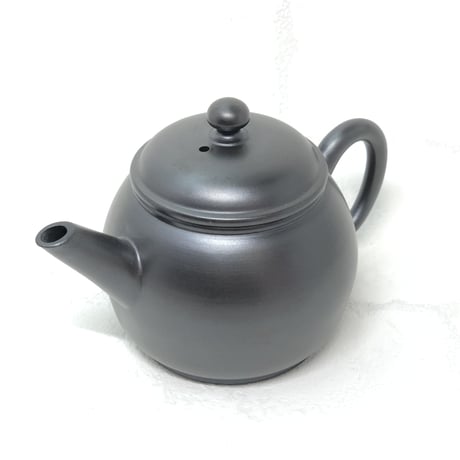 伊藤雅風 Gafu Ito 黒泥 後手急須 　ST0334