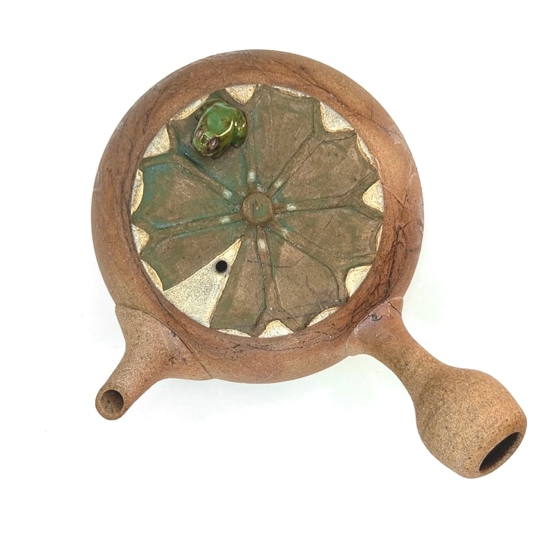 土平栄一 Eiichi Tsuchihira 藻掛け 急須 (無事カエル) ST1029 |