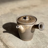 水野陽景 Yokei Mizuno 焼締藻掛け 末型茶注　ST0996