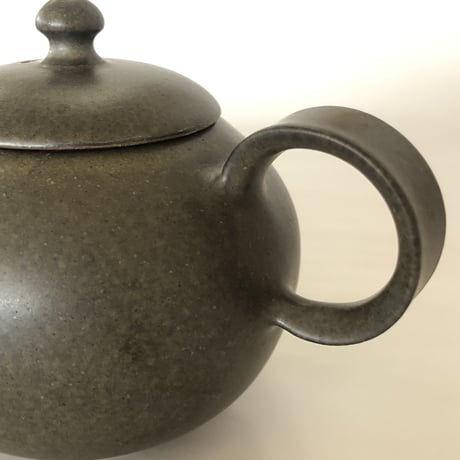 千葉光広 Mitsuhiro Chiba 黒 印籠蓋 後手急須　ST0027