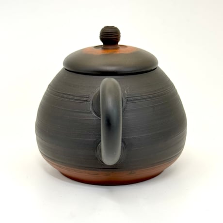 村越風月 Fugetsu Murakoshi 窯変茶銚【日本煎茶工芸展入選作】 木箱入　ST0732