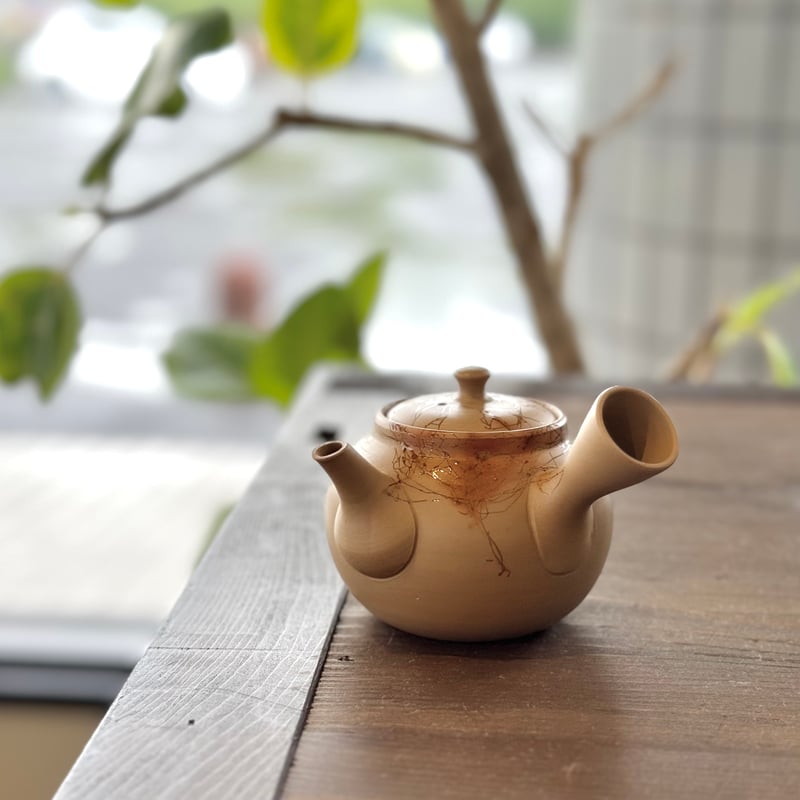 片山白山 Hakusan Katayama 古常滑土 藻掛け急須 ST0884 | TOKON