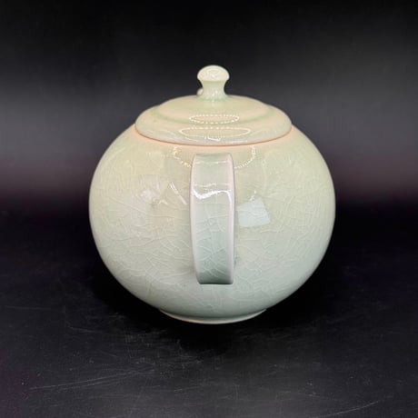 千葉光広 Mitsuhiro Chiba 灰釉 印籠蓋 後手急須　ST0880