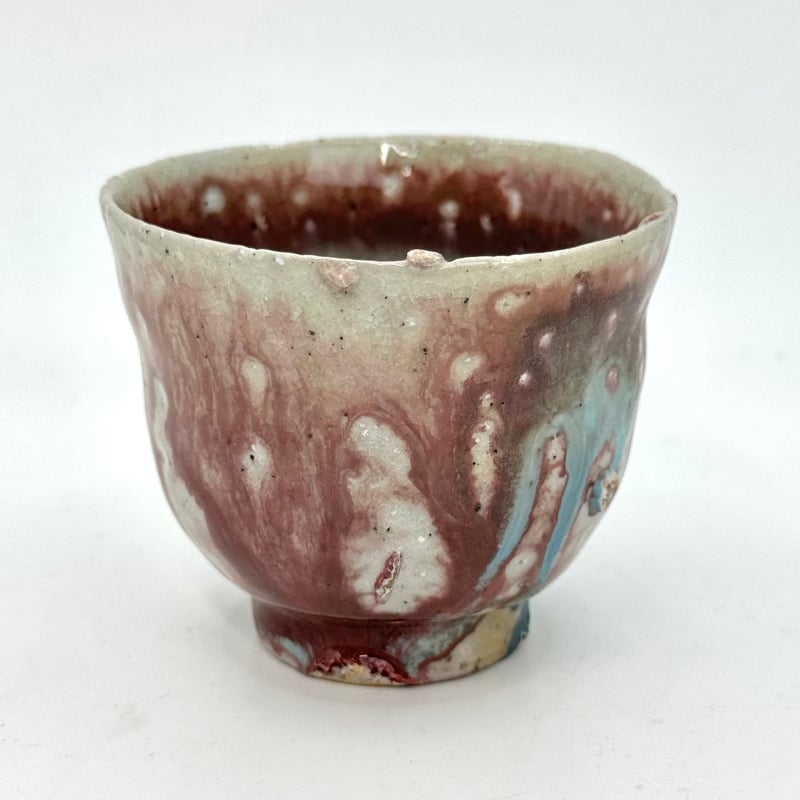 山本一洋作　プラチナ彩　ぐい呑み　木箱付き 山本一洋作 プラチナ彩 ぐい呑み 木箱付き 秘密箱 4寸12回 野澤作蔵