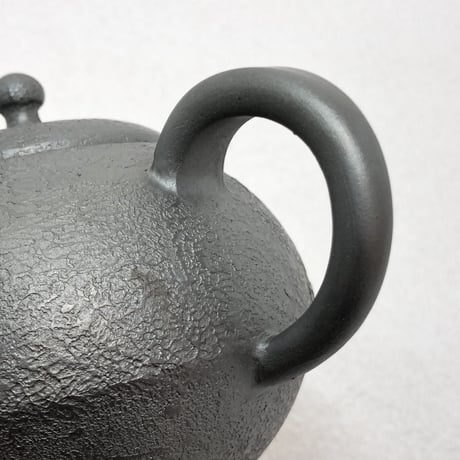 千葉光広 Mitsuhiro Chiba 鉄化粧 駒型 印籠蓋 後手急須　ST0511