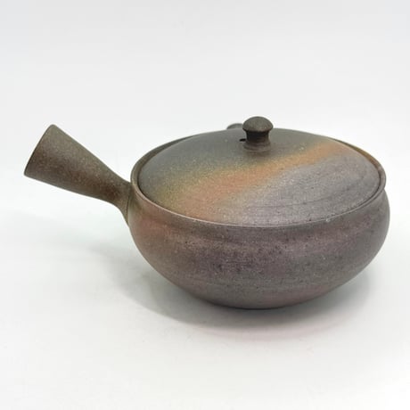 水野陽景 Yokei Mizuno  窯変焼締 平袋型小茶注　ST1128