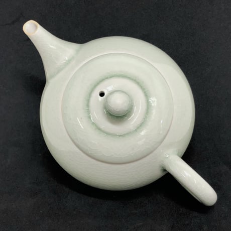 千葉光広 Mitsuhiro Chiba 灰釉 印籠蓋 後手急須　ST0540