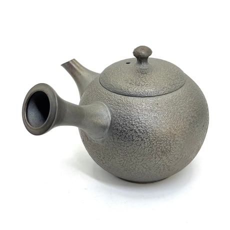 千葉光広 Mitsuhiro Chiba 窯変 鉄化粧 丸型急須　ST1139